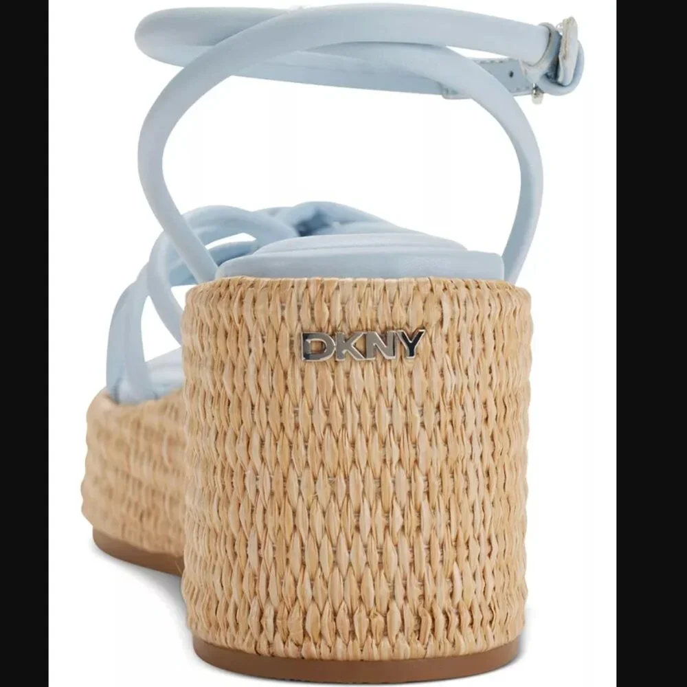 NIB DKNY Cyrilla Strappy Platform Wedge Sandals